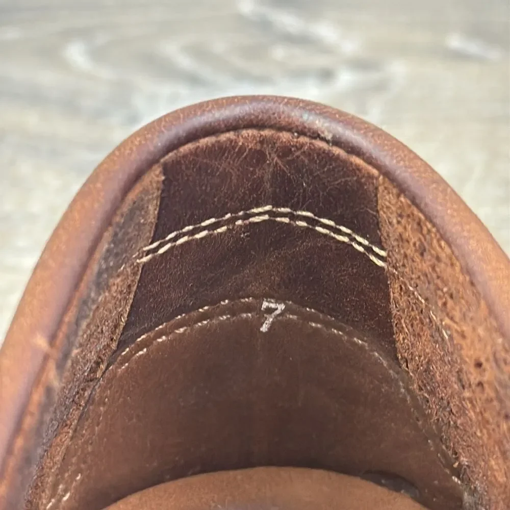 Tod’s Slip On Brown Leather Men’s Sz 7 Vibram Sole Penny Loafers